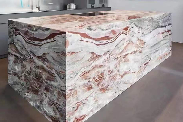 2i rosso orobico marble countertop