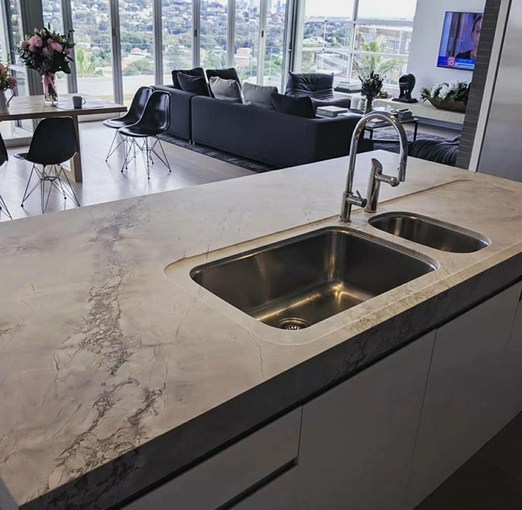 8I calacatta grey marble